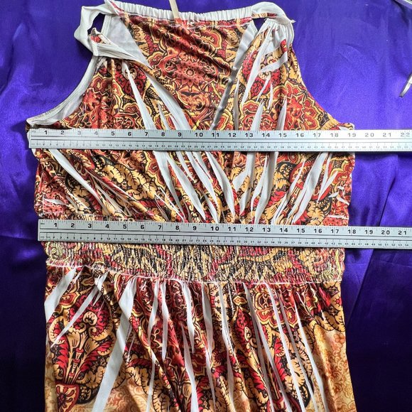 📌Fresh of LA Plus Size  Sleeveless Maxi Dress w/ Interesting Backside Neckline - Picture 9 of 15